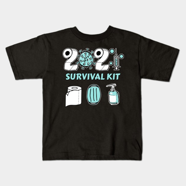 2021 survival kit Kids T-Shirt by Bghight Colors